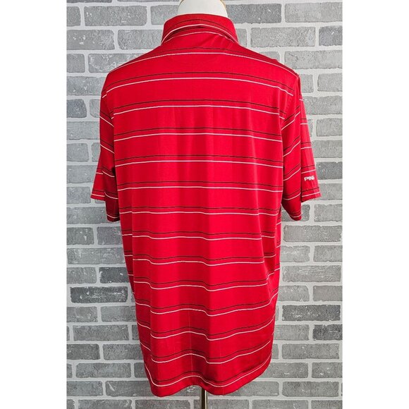 Ping Golf Polo Shirt Men's XL‎ Red Striped Torres Blancas Golf Club Spain - Picture 2 of 11